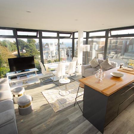 * Panoramic Penthouse With Sea & City Views Bournemouth Esterno foto