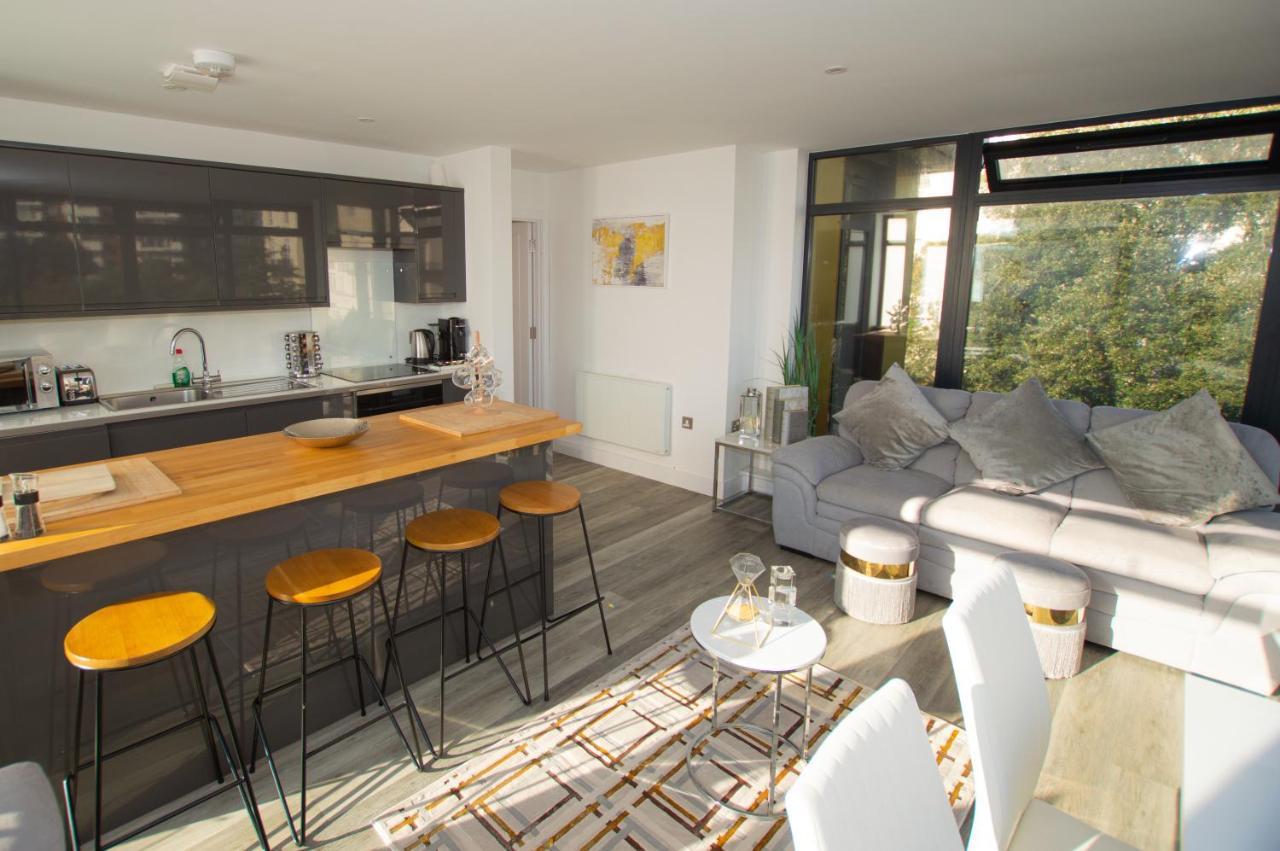 * Panoramic Penthouse With Sea & City Views Bournemouth Esterno foto