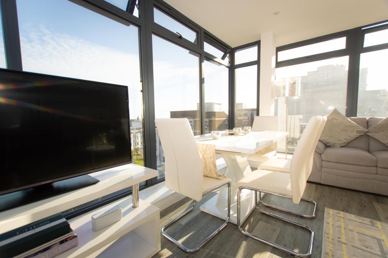 * Panoramic Penthouse With Sea & City Views Bournemouth Esterno foto